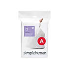 Alternate image 0 for simplehuman&reg; Code A 30-Pack 4.5-Liter Custom Fit Liners