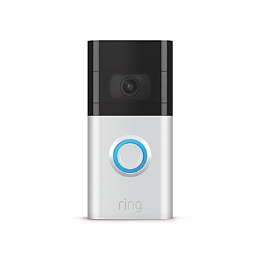 Ring Video Doorbell 3 in Satin/Nickel. View a larger version of this product image.