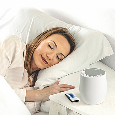 Serene Evolution&trade; 60-Sound White Noise Machine With Remote in White. View a larger version of this product image.
