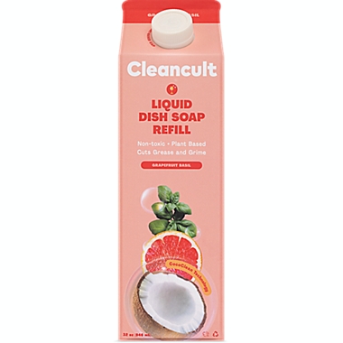 Cleancult 32 fl. oz. Dish Soap Refill in Grapefruit Basil. View a larger version of this product image.