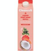 Cleancult 32 fl. oz. Dish Soap Refill in Grapefruit Basil