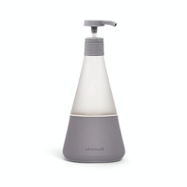 Cleancult 15 oz. Glass Liquid Dish Soap Dispenser in Grey. View a larger version of this product image.