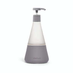 Cleancult 15 oz. Glass Liquid Dish Soap Dispenser in Grey