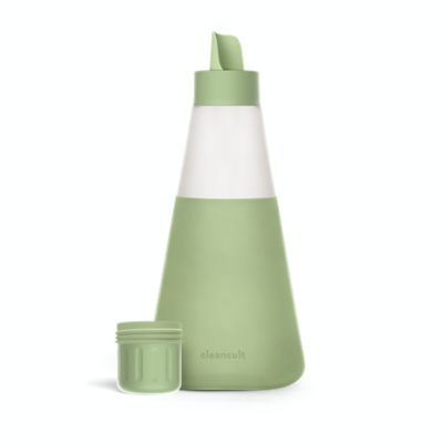 Cleancult 20 oz. Glass Liquid Laundry Detergent Dispenser in Lime Green