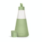 Cleancult 20 oz. Glass Liquid Laundry Detergent Dispenser in Lime Green