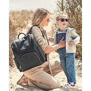 SKIP*HOP&reg; Evermore 6-in-1 Diaper Backpack Set in Black. View a larger version of this product image.