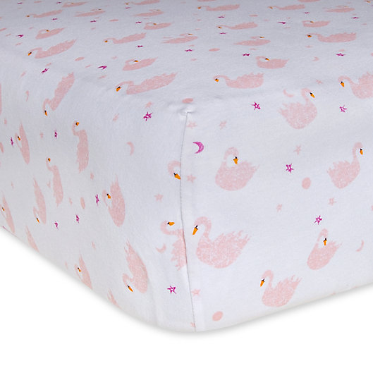 100% Organic Cotton Crib Sheet for Standard Crib and Toddler Mattresses Burt's Bees Baby Blossom Butterfly Garden Fitted Crib Sheet