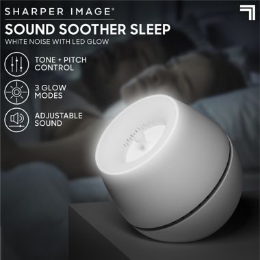 Sharper Image&reg; Sound Soother White Noise Machine with LED Glow. View a larger version of this product image.