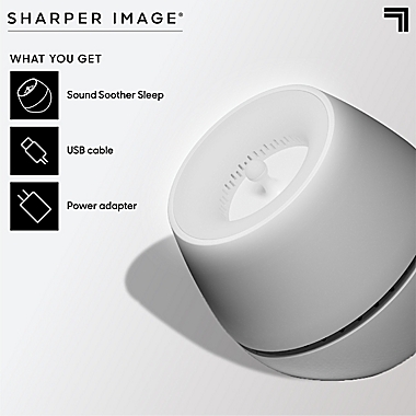 Sharper Image&reg; Sound Soother White Noise Machine with LED Glow. View a larger version of this product image.