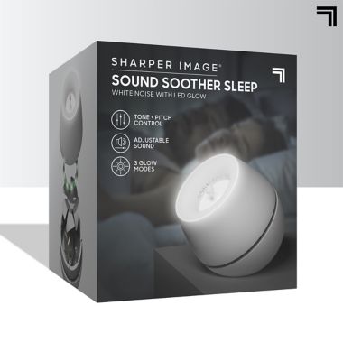 Sharper Image&reg; Sound Soother White Noise Machine with LED Glow. View a larger version of this product image.