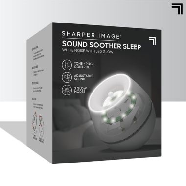 Sharper Image&reg; Sound Soother White Noise Machine with LED Glow. View a larger version of this product image.