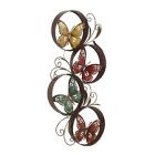 Alternate image 5 for Ridge Road D&eacute;cor Butterflies Multicolored Metal Eclectic Wall Decor