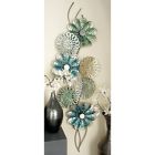 Alternate image 1 for Ridge Road Decor Multicolor Metal Eclectic Floral Wall Decor