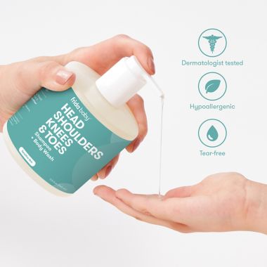 Fridababy&reg; Head, Shoulders, Knees & Toes 8 fl. oz. Tear-Free Shampoo and Body Wash. View a larger version of this product image.