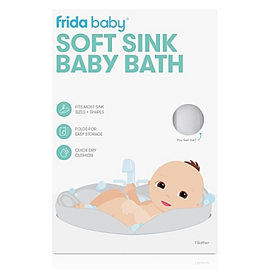 Fridababy&reg; Soft Sink Baby Bath Tub in Light Grey. View a larger version of this product image.