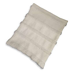 Bee & Willow™ Striped Faux Fur Throw Blanket in White