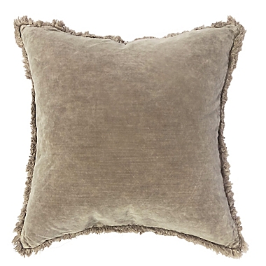 Bee &amp; Willow&trade; Washed Velvet Square Throw Pillow in Cashmere. View a larger version of this product image.
