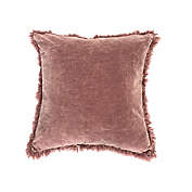 Bee &amp; Willow&trade; Washed Velvet 20-Inch Square Throw Pillow in Rose