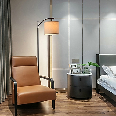 Cedar Hill&reg; Minimalist Modern Metal Floor Lamp in Black. View a larger version of this product image.