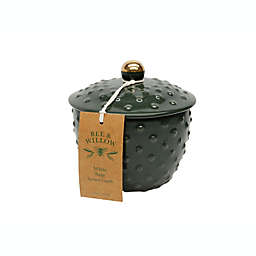 Bee & Willow™ White Sage 11 oz. Hobnail Ceramic Candle