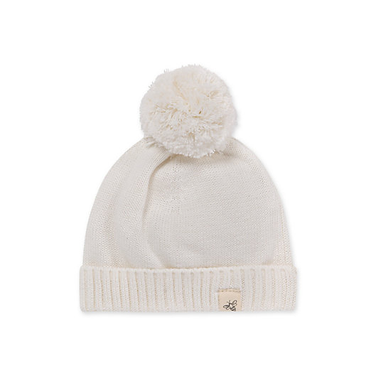 Alternate image 1 for Burt's Bees Baby® Size 0-9M Sweater-Knit Hat in Ivory