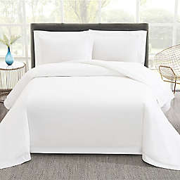 Vince Camuto® Percale 3-Piece Full/Queen Duvet Cover Set in White