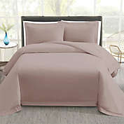 Vince Camuto&reg; Percale 3-Piece King Duvet Cover Set in Blush
