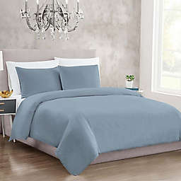 Christian Siriano New York Twin/Twin XL Duvet Cover Set in Sateen Blue