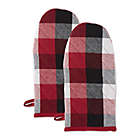 Alternate image 0 for DII Tri-Color Check Oven Mitts (Set of 2)