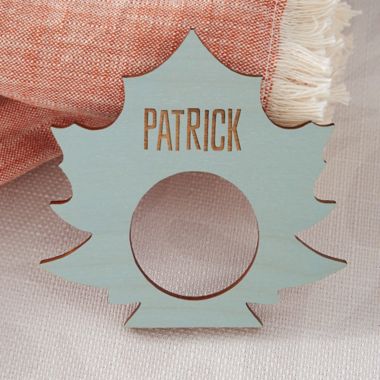 personalized wooden napkin rings