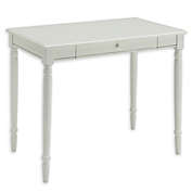 French Country 1-Drawer Desk in White
