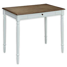 French Country 1-Drawer Desk in Driftwood
