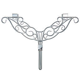 Village Lighting Company® Adjustable Antler Wreath Hanger in Silver