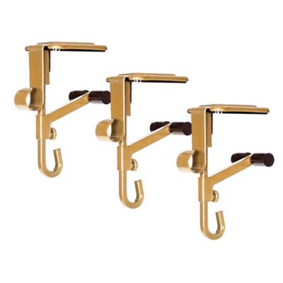 Village Lighting Company 3-Pack Mantel Garland &amp; Stocking Hangers in Gold