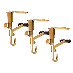 Village Lighting Company 3-Pack Mantel Garland & Stocking Hangers in Gold