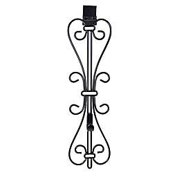 Village Lighting Company® 19.5-Inch Adjustable Elegant Wreath Hanger in Black
