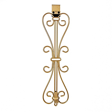 Village Lighting Company&reg; Adjustable Elegant Wreath Hanger in Gold. View a larger version of this product image.