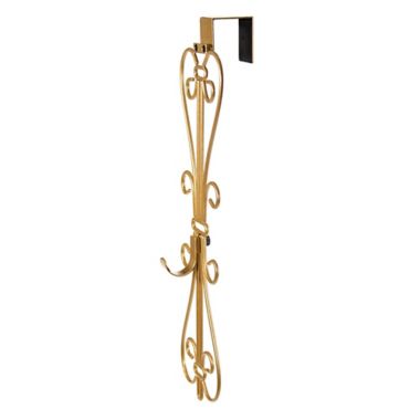 Village Lighting Company&reg; Adjustable Elegant Wreath Hanger in Gold. View a larger version of this product image.