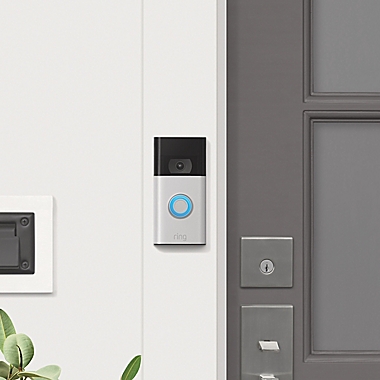 Ring Video Doorbell (2nd Gen) in Satin Nickel. View a larger version of this product image.
