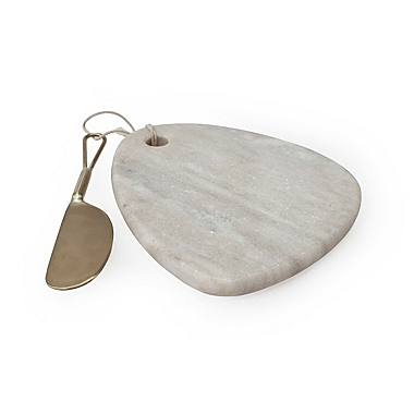 Our Table&trade; 7-Inch Marble Cheese Board with Spreader. View a larger version of this product image.