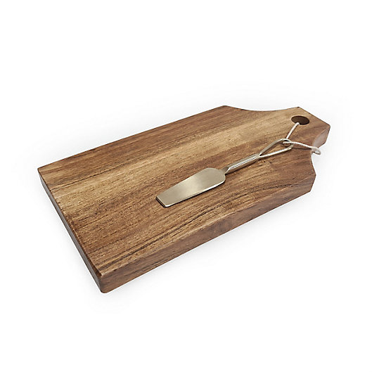 Alternate image 1 for Our Table™ Everett 12-Inch Cheese Board with Spreader