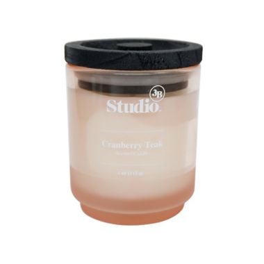 Studio 3B&trade; Cranberry Teak 4 oz. Glass Jar Candle. View a larger version of this product image.
