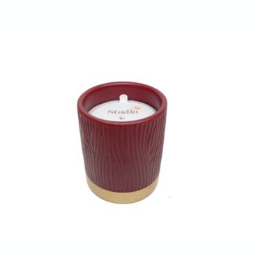 Studio 3B&trade; Fern 14.5 oz. Fluted Rim Ceramic Candle. View a larger version of this product image.