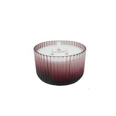 Studio 3B&trade; Fern 3-Wick 16 oz. Fluted Glass Candle. View a larger version of this product image.