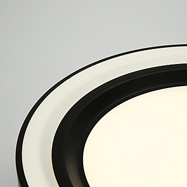 Cedar Hill 13-Inch Dimmable LED Flush Mount Ceiling Light Ceiling Light in Black. View a larger version of this product image.