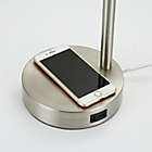 Alternate image 3 for Cedar Hill Touch Table Lamp with Wireless Charger in Silver