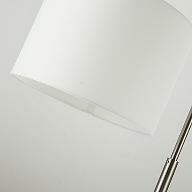 Cedar Hill Touch Table Lamp with Wireless Charger in Silver. View a larger version of this product image.