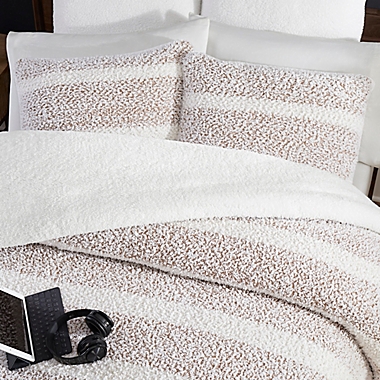 UGG&reg; Marion 3-Piece Full/Queen Duvet Cover Set in Fawn. View a larger version of this product image.