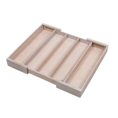 Squared Away&trade; Utensil Expandable Bamboo Flatware Organizer. View a larger version of this product image.
