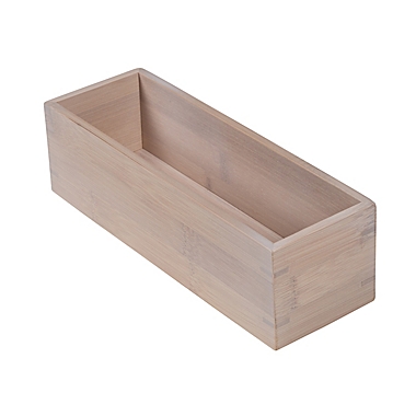 Squared Away&trade; 3-Inch x 9-Inch Drawer Organizer in Bamboo. View a larger version of this product image.